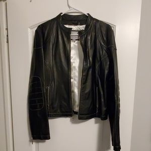 Women's XL Black Leather Jacket
